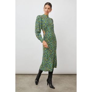 Rails | Carmel Cutout Long Sleeve Dress in Abstract Garden Size XS